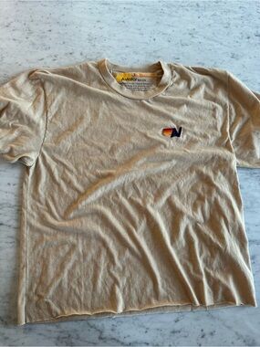 Aviator Nation women’s Tan Crewneck T-Shirt